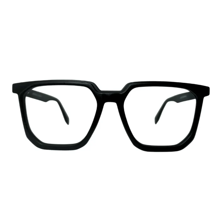 classic-black-geometric-eyeglasses-front.webp Classic Black Geometric Eyeglasses