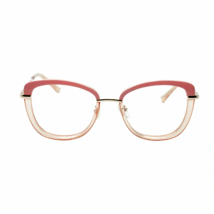 pink cat eye glasses front view pink cat eye glasses front view