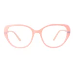 pink square eyeglasses lavender temple front
