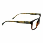 tortoiseshell rectangular eyeglasses side view