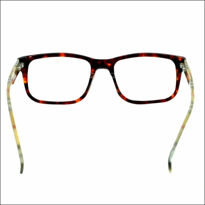 tortoiseshell rectangular eyeglasses straight front