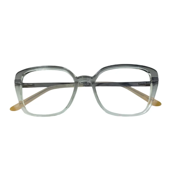 transparent square eyeglasses clear frame fold