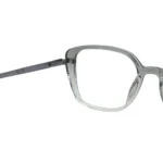 transparent square eyeglasses clear frame top