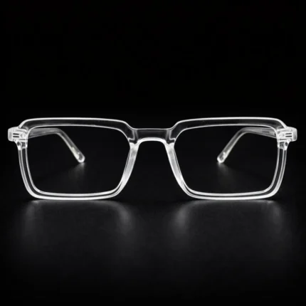 Square clear eyeglass frames transparent spectacles modern design
